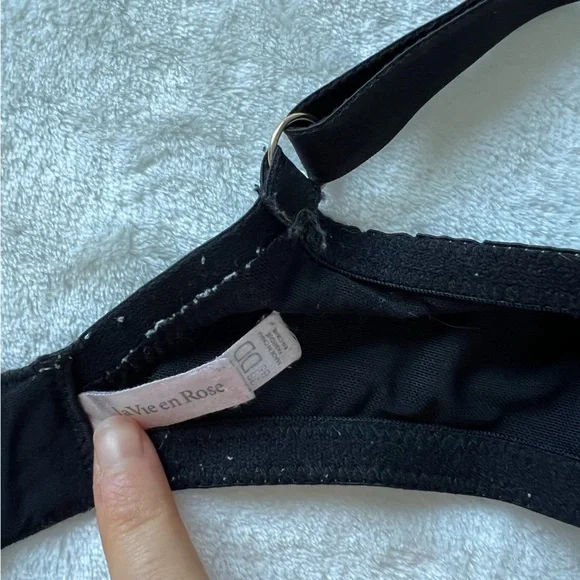 La Vie en Rose Unlined Lace and Mesh Bra 38DD - Picture 3 of 8